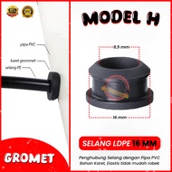 GROMMET 16 MM karet gromet seal selang pe 16mm grommet offtake fertigasi model H