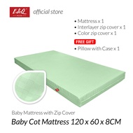 E&Q Baby Cot Zip Cover Mattress / Zip Sarung baby tilam / Comfortable Mattress / Baby Mattress / 120