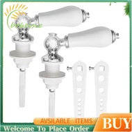 Replacement Toilet Flush Handle in Ceramic, Universal Cistern Lever, for Bathroom Tank Control Part