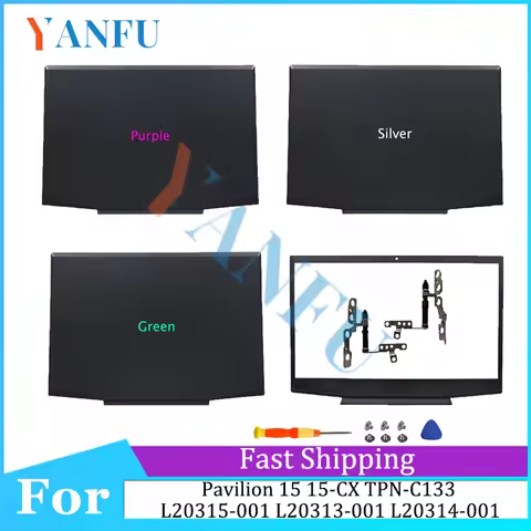 NEW for Pavilion 15 15-CX TPN-C133 L20315-001 L20313-001 L20314-001 Laptop LCD Back Cover/Front Beze