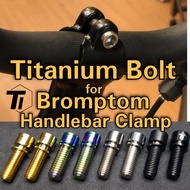 Titanium Bolt for Brompton Handlebar Clamp Steerer | T-Line Pikes 3sixty Foldie M7x20 M7x25 Titanium Screw Singapore
