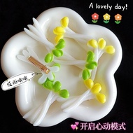 Bean Sprout Hair Clip~Simulation Original Design Food Side Clip Student Female Hair Clip Fun Funny H