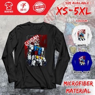 GUNDAM Exia Barbatos Ariel Cartoon Dri-Fit XS-5XL Polyester Microfiber Long Sleeve Baju T-Shirt GDV1