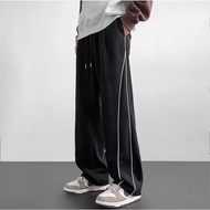 Wide N-style Cityboy Hoodie Mens Spring and Autumn Stitching Straight-leg Pants Casual Casual Pants 