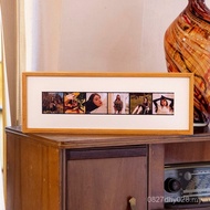 Photo Frame Homemade Solid Wooden Table Picture Frame Couple Printing Photo Frame Film Retro Creativ