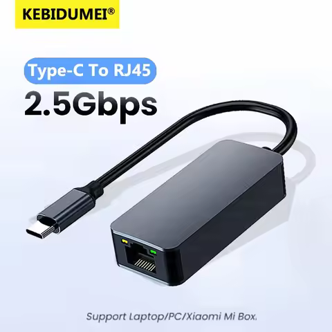 2500Mbps USB 3.0 Type-C To RJ45 Network Card 2.5G Adapter Gigabit Ethernet Converter Lan Hub For PC