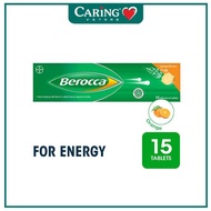 BEROCCA VITAMIN B+C ORANGE EFFERVESCENT TABLET 15’S