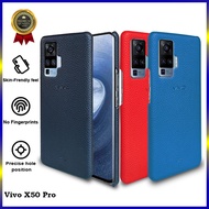 [ CUCI GUDANG ] Casing Hp For Vivo X50 Pro  Hardcase SVL Vintage Leather Case SLIM Casing Kulit Soft