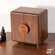 櫻桃傢俱 - 創意黑胡桃木首飾收納盒高級多層黃金飾品收納櫃