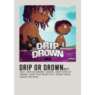 【READY STOCK】Poster Cover Album Drip or Drown by Gunna for room/wall/gift