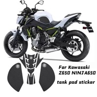 For Kawasaki Z650 Z 650 Model 650 Motorcycle Tank Pad Protector Gas Decal Knee Grips Side Traction P