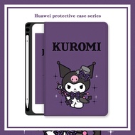 For Huawei Tablet Pad Matepad T10 9.7 T10s 10.1 Case with Pen Holder Cartoon Cute Mediapad M6 10.2 T5 M5 Lite Cover Trifold Clear Huawei Matepad 10.4 11 SE Air 11.5 2023 Case