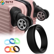 SUYO 2Pcs Rubber Ring, Flexible Silicone Luggage Wheel Ring, Durable Stretchable Elastic Diameter 35 mm Wheel Hoops Luggage Wheel