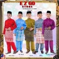 BAJU MELAYU SATIN LELAKI BUDAK - SEPASANG （ BATCH 1）