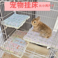 Bunny Cage Hanging Bed Small Pet Dragon Cat Jumping Board Hanging Dwarf Rabbit Rest Platform Loft Ca