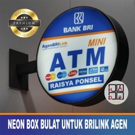 Neon Box Bulat 40cm Agen BriLink Custom