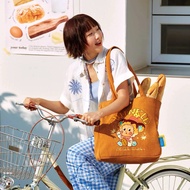 Twinkle Twinkle-Enjoy the moment-Shoulder Bag Cloth Brown Corduroy Fabric