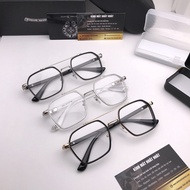 Chrome Hearts glasses frame with 2 square eyes