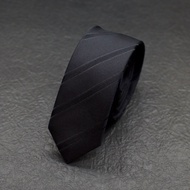 Tie House Hand-Made 4.5cm Narrow Version Hand Black Twill LY448