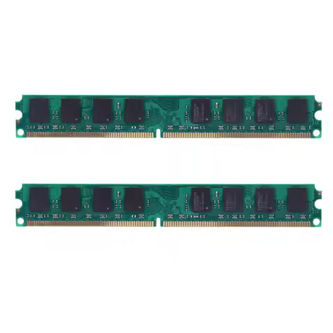 AU40!!2X DDR2 800Mhz PC2 6400 2 GB 240 Pin For Desktop RAM Memory