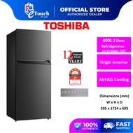 Toshiba 400L Inverter 2 Door Refrigerator GR-RT468WE-PMY(06) freezer fridge peti sejuk