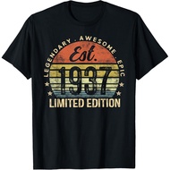 Men's cotton T-shirt Est 1937 Limited Edition 89th Birthday Gifts 89 Year Old T-Shirt