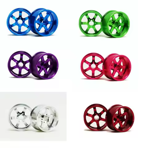 self-made mini 4wd parts medium aluminium alloy wheels 4pcs/set use for tamiya mini 4wd racing cars 