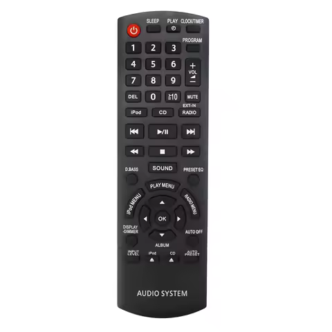 N2QAYB000641 Remote Control Replaced for Panasonic Compact Stereo System SC-HC35 SCHC35 SC-HC35DB SC