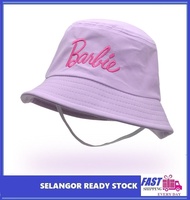 ICE Stock Selangor Kids (2-8y) Barbie Girls Embroidered Bucket Hat Cotton Hat Fisherman Hat Sunscree