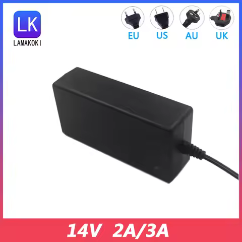 14V 3A 2A LCD Desktop Computer Display Speaker Audio Power Adapter Charger Line 2.5A 2.14A