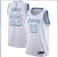 Lebron James Authentic Lakers Jersey city LoreEdition White