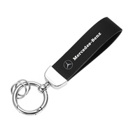 Ciscos Car Keychain Leather Key Holder Car Accessories For Mercedes Benz CLA W124 W204 AMG A180 GLB GLC GLA W212 GLA200 Vito GLB200 E200