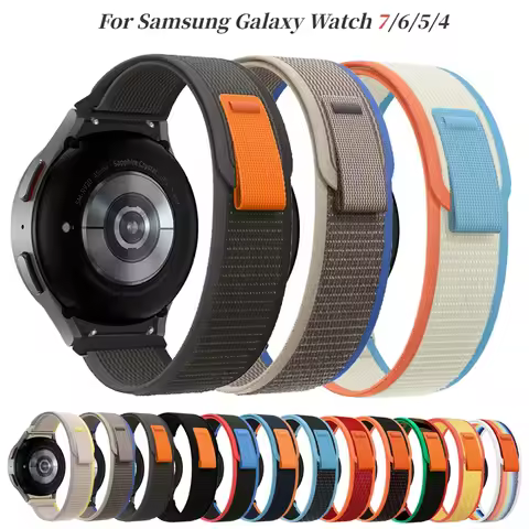 Trail Loop Band For Samsung Galaxy Watch PE 7 6 5 4 Strap Nylon Bracelet for Galaxy Watch 7 Classic 