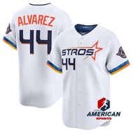 2025 City Connect Regatta T-Shirt for Men Houston Astros Yordan Alvarez White Baseball T-Shirt Jerse