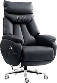 Luxury Boss Chair Executive Chairs, High-end Managerial Seat with Electric Foldable Footrest, Adjustable Lifting Swivel Computer Chair, Comfortable Ergonomic Office Chair lofty ambition