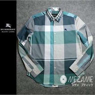 [MEZAME] Burberry Black Label 日本黑標 基本款 經典格紋 綠色格紋襯衫 修身(日本代購)