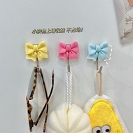 Bowknot Macaron Dopamine Cute Creative Kitchen Bathroom High-value Viscose Perforation-free Hook Hoo