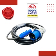 Fajar 4mm cable with powercon blue to 16a ce plug