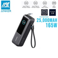 Anker A1695 Laptop Power Bank 3C certified, 25,000mAh 165W Portable Charger with100W USB-C Ports for