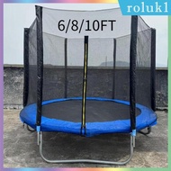 [Roluk] Trampoline Net for 6 Poles Hook Design Weather Resistant for Outdoors Adults