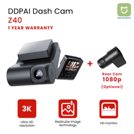 DDPAI Dash Cam Z40 Car Dashcam | Front and Rear Camera