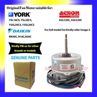 (ORIGINAL PART) DAIKIN ACSON OUTDOOR FAN MOTOR YSL18C3 YSL20C3 YSL25C3 R20C RN20C R18C ALC20C ALC25C