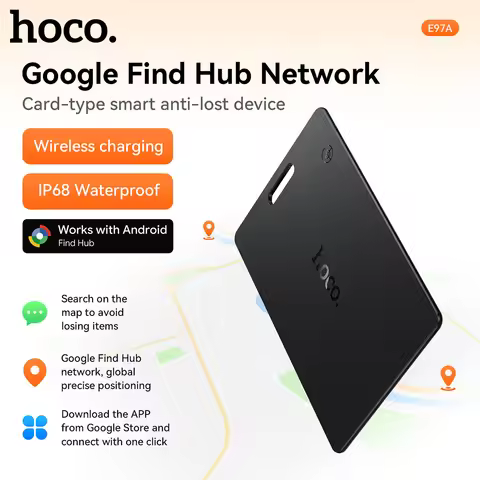 HOCO Card Type Smart Tag Android Tracker Support For Google Find My Wireless Charging Finder Locator
