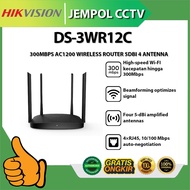 HIKVISION DS-3WR12C 300MBPS AC1200 WIRELESS ROUTER 5DBI 4 ANTENNA