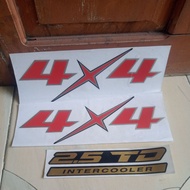 4x4 sticker for Isuzu D-Max car one set