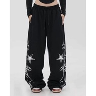 STAR PANTS OVERSIZE CELANA KULOT GOMBRANG LOOSE PANTS LONG CELANA BAGGY GIRLS BOYS HIGH WAIST KULOT 