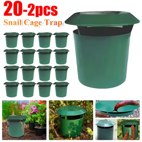 20-2pcs Plastic Snail Trap Catcher Garden Slug Cage Eco-friendly Snail Cage Slug Pests Repeller Gard