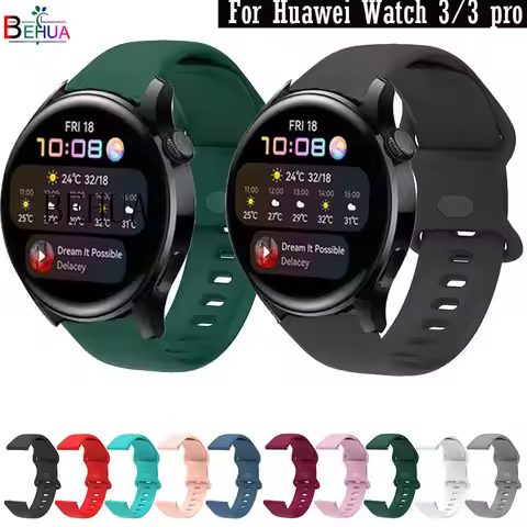 20mm 22MM Silicone WatchBand For Huawei Watch 3 3 pro / 2 pro Smart Strap Wristband bracelet For Hua