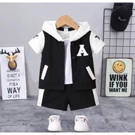 2024 Newest Boys' Suits 1 3 4 Years Old Boys 5 6 Stilan Bju Ank Baaju Santri Motif One Set Pair of I