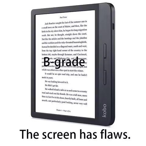 The screen is defect! KOBO Libra H2O e-Reader B-grade defects 7inch e-book 300PPI N873 IPX8 Waterpro